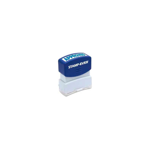 STAMP-EVER PRE-INKED STAMP, APPROVED, 9/16" X 1-11/16", BLUE by U.S. Stamp & Sign