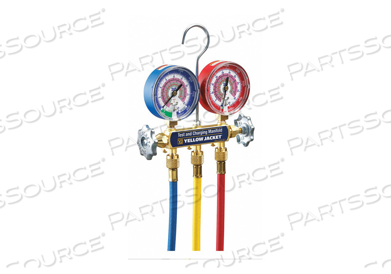 MECHANICAL MANIFOLD GAUGE SET 2-VALVE by Checkers