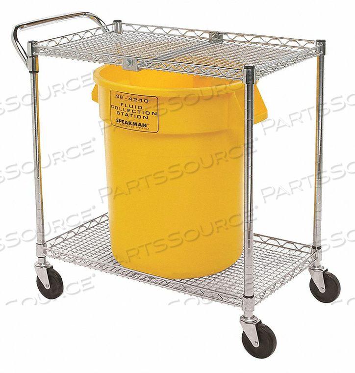 EYEWASH CART W/FLUID COLLECTION BUCKET 