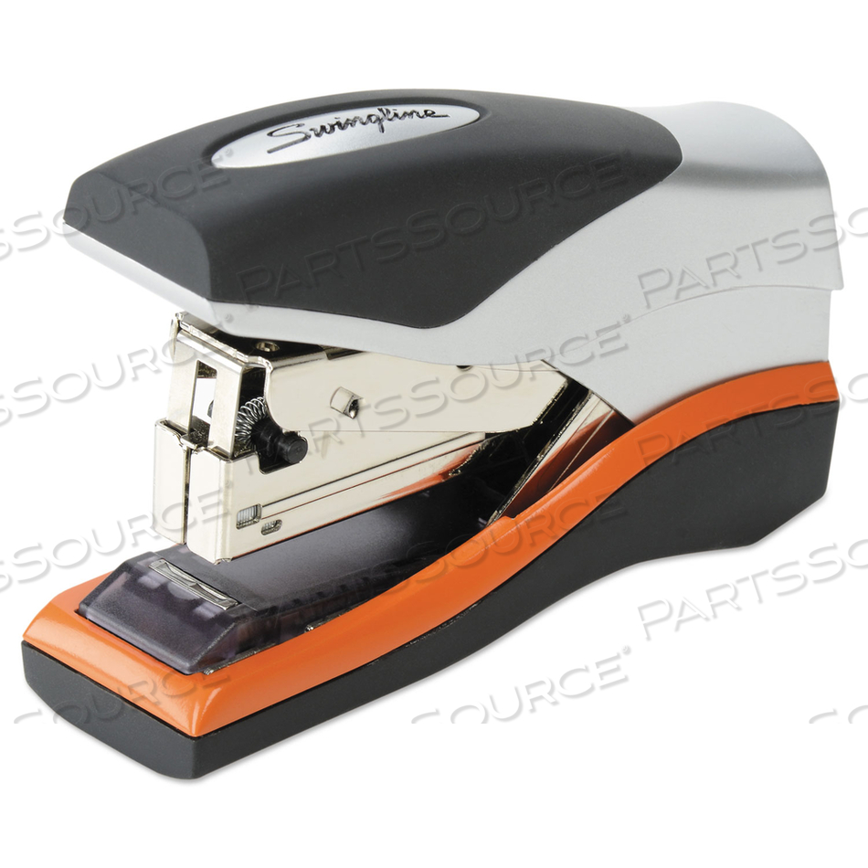 OPTIMA 40 COMPACT STAPLER, 40-SHEET CAPACITY, BLACK/SILVER/ORANGE by Swingline GBC OPTIMA 40 COMPACT STAPLER, 40-SHEET CAPACITY, BLACK/SILVER/ORANGE by Swingline GBC
