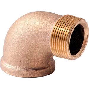 3/4 IN. LEAD FREE BRASS 90 DEGREE STREET ELBOW - MNPT X FNPT - 125 PSI - IMPORT by Merit Brass Company