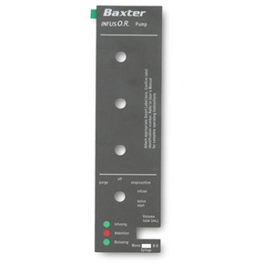 FRONT LABEL FOR BAXTER INFUS-OR PUMP by Baxter Healthcare Corp.