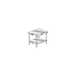 14 GAUGE MIXER STAND 304 STAINLESS STEEL - WITH UNDERSHELF 24"W X 30"D by Aero Manufacturing Co.