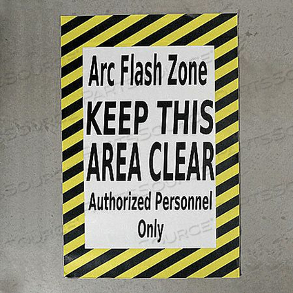 FLOOR ARC FLASH ZONE SIGN 24 X 36 IN. by Mighty Line FLOOR ARC FLASH ZONE SIGN 24 X 36 IN. by Mighty Line