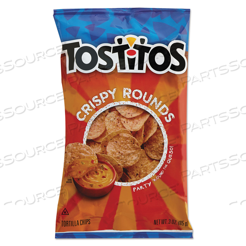 TORTILLA CHIPS CRISPY ROUNDS, 3 OZ BAG by Tostitos TORTILLA CHIPS CRISPY ROUNDS, 3 OZ BAG by Tostitos