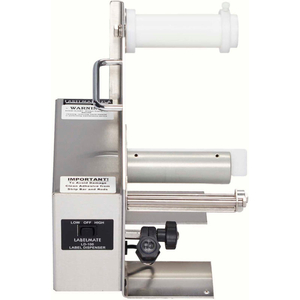 AUTOMATIC STAINLESS STEEL LABEL DISPENSER FOR OPAQUE LABELS UP TO 4-1/2"W by Labelmate USA LLC