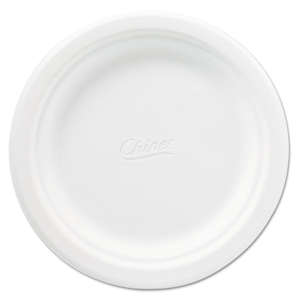 CLASSIC PAPER PLATES, 6.75" DIA, WHITE, 125/PACK, 8 PACKS/CARTON by Chinet