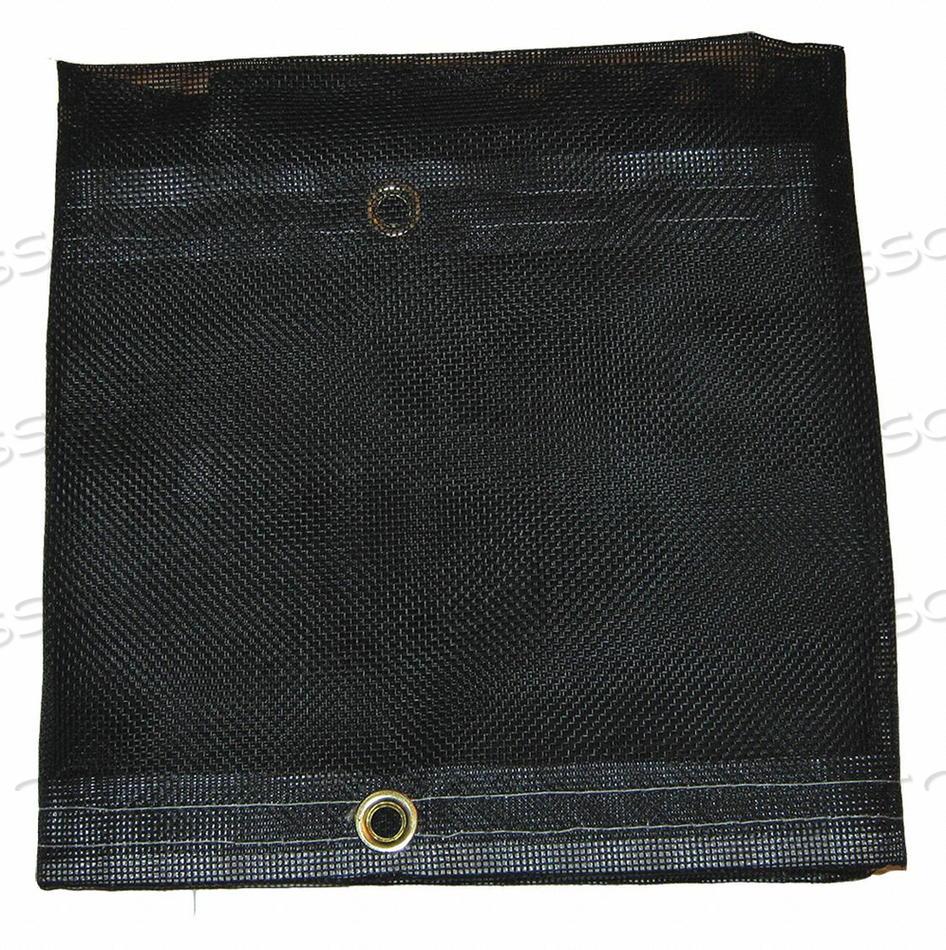 MESH TARP BLACK 16 X 20 FT CUT SIZE by Mauritzon