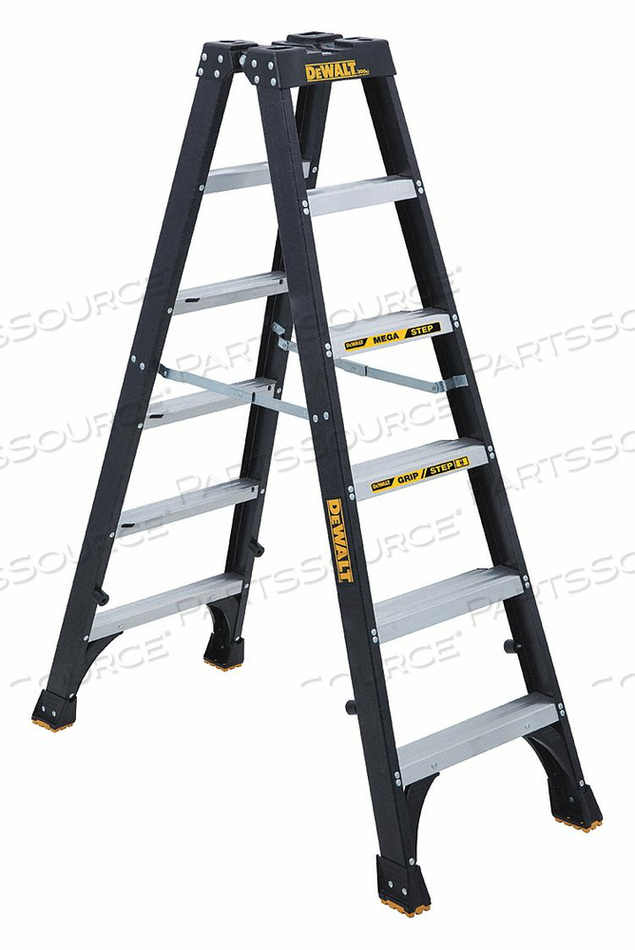 TWIN STEPLADDER FBRGLS IA 6FT DXL3030 by DeWalt