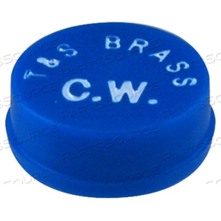 SNAP-IN INDEX, MEDIUM BLUE, COLD WATER CW by T&S Brass