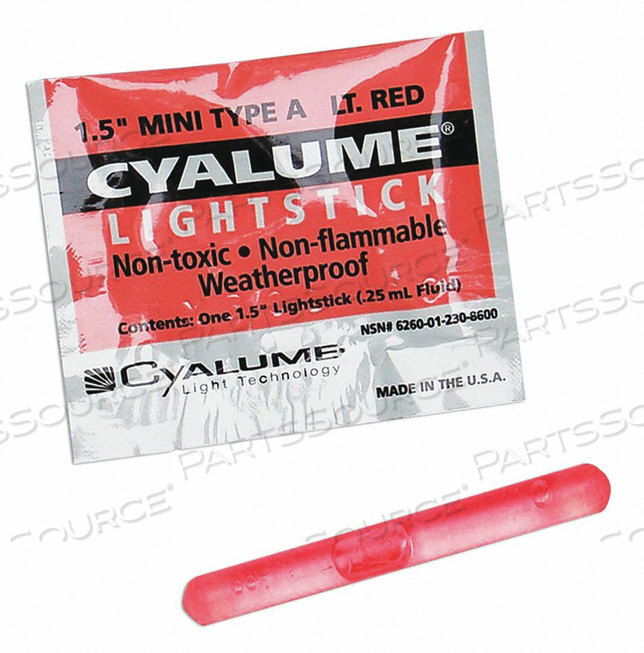 LIGHTSTICK 4 HR DURATION 1-1/2 L PK50 by Ability One