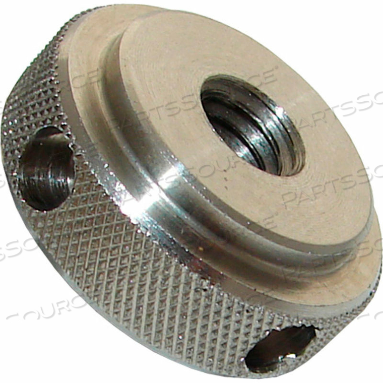 1/4-20 KNURLED TORQUE NUT - 7/8" DIA. - 1/4" HEIGHT - STAINLESS STEEL - USA 