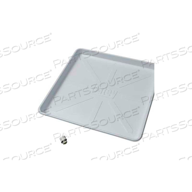 PLASTIC WASHING MACHINE PAN 28" X 30" W/O FITTING by Oatey