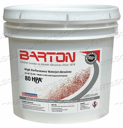 BLAST MEDIA GARNET 80 GRIT 55 LB. by Barton BLAST MEDIA GARNET 80 GRIT 55 LB. by Barton