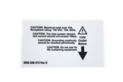 115V OPTION LABEL FOR STANDARD BED by Stryker Medical