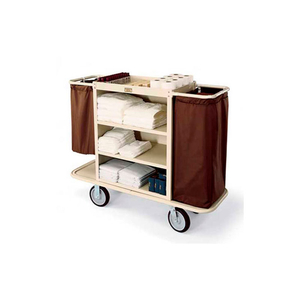 STEEL HOUSEKEEPING CART, BEIGE by Forbes Industries