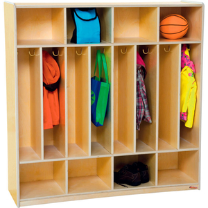 EIGHT SECTION SPACE-SAVER LOCKER by Wood Designs