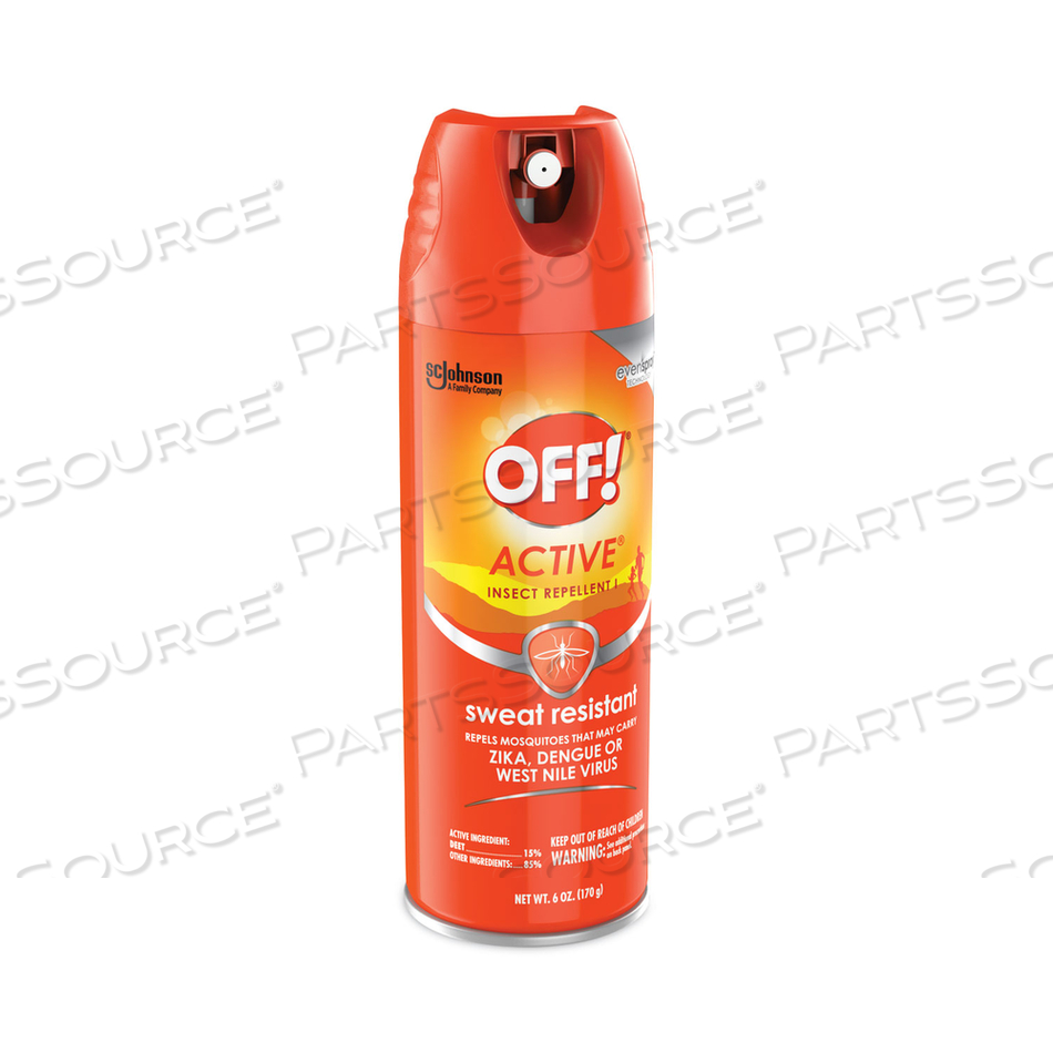 ACTIVE INSECT REPELLENT, 6 OZ AEROSOL SPRAY, 12/CARTON 