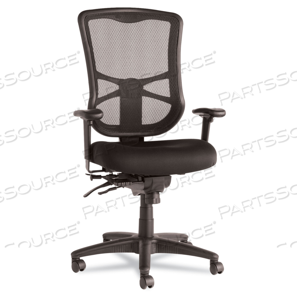 ALERA ELUSION SERIES MESH HIGH-BACK MULTIFUNCTION CHAIR, SUPPORTS UP TO 275 LB, 17.2" TO 20.6" SEAT HEIGHT, BLACK by Alera
