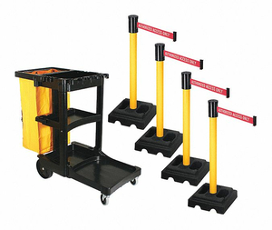 BARRIER SYSTEMS POST YELLOW 15 FT BELT by VISIONTRON Corp.