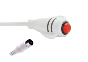 SINGLE CALL CORD, WHITE, 8 PIN DIN PLUG, 7 FT, FDA COMPLIANT by Crest Healthcare