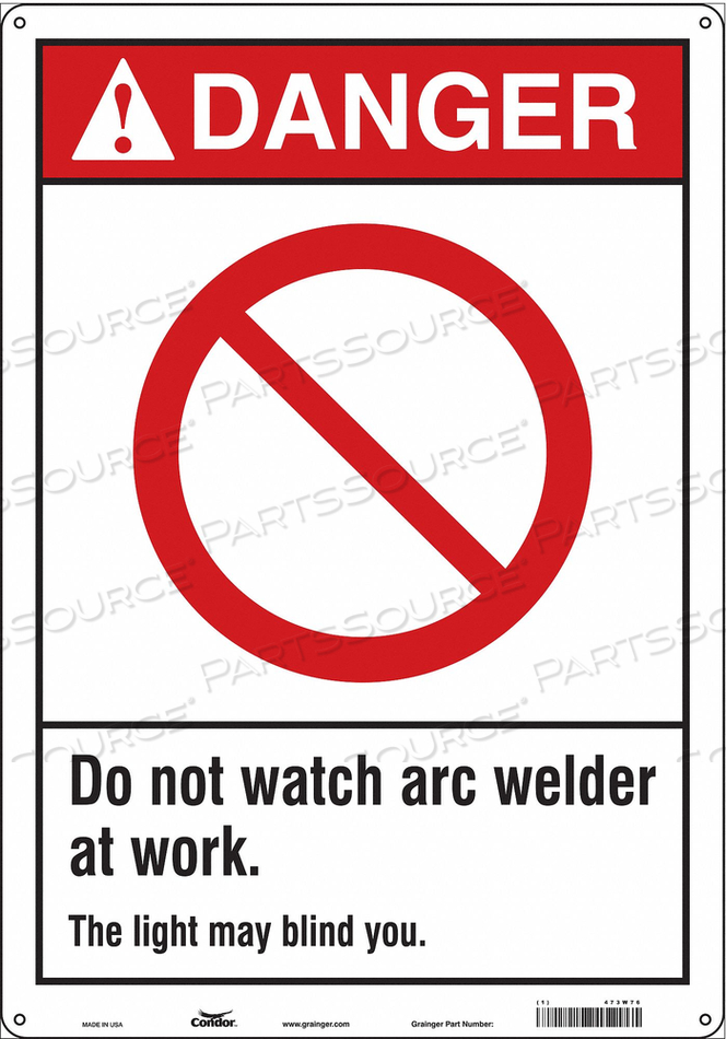 SAFETY SIGN 14 W 20 H 0.060 THICKNESS 