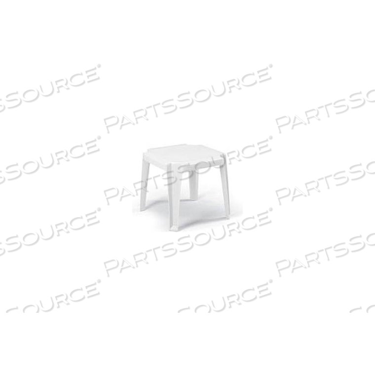 STACKING OUTDOOR END TABLE - WHITE by Grosfillex STACKING OUTDOOR END TABLE - WHITE by Grosfillex