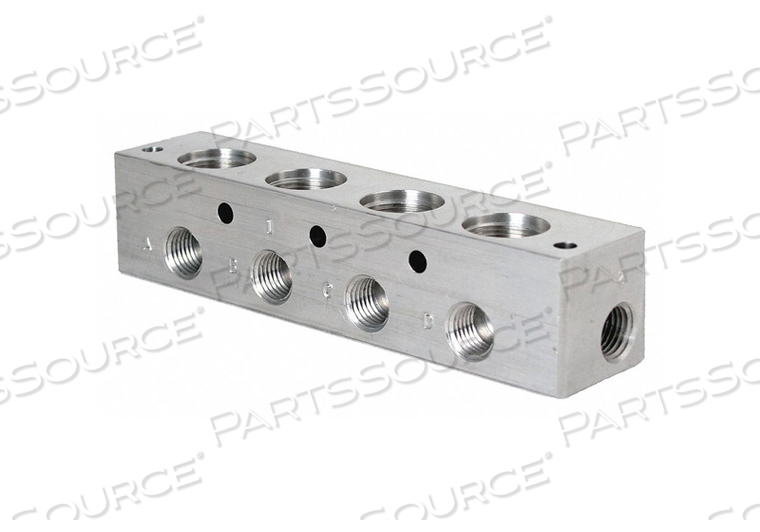 MANIFOLD 303 STAINLESS STEEL 6 OUTLETS by Parker Hannifin Corporation MANIFOLD 303 STAINLESS STEEL 6 OUTLETS by Parker Hannifin Corporation
