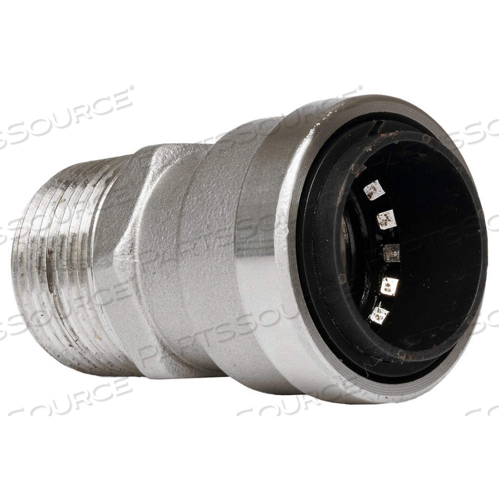 MALE ADAPTER, STAINLESS STEEL, PUSH-TO-CONNECT X MNPT, FOR 3/4 IN TUBE OD by Approved Vendor MALE ADAPTER, STAINLESS STEEL, PUSH-TO-CONNECT X MNPT, FOR 3/4 IN TUBE OD by Approved Vendor