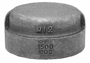 CAP BLACK MALLEABLE IRON 150 1 IN. NPT by Anvil International