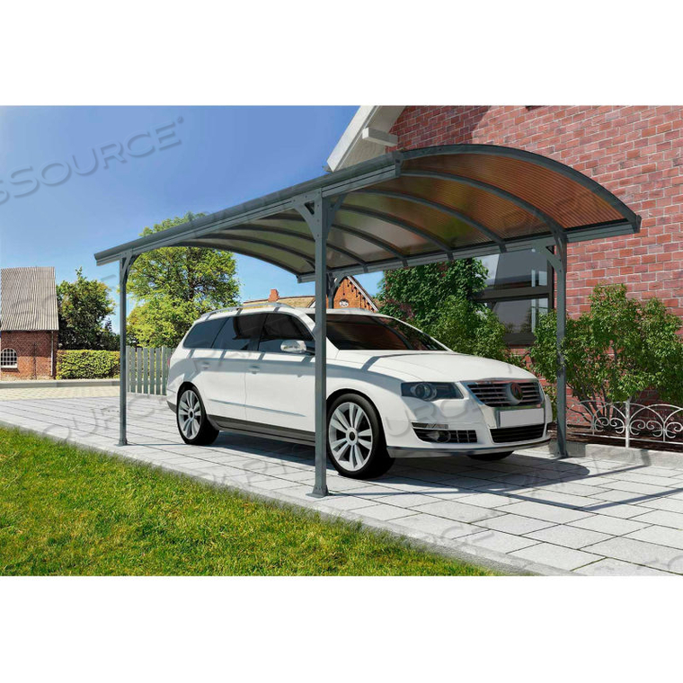 VITORIA HG9130 CARPORT - 16'L X 10'W GRAY/BRONZE by Poly-Tex, Inc VITORIA HG9130 CARPORT - 16'L X 10'W GRAY/BRONZE by Poly-Tex, Inc