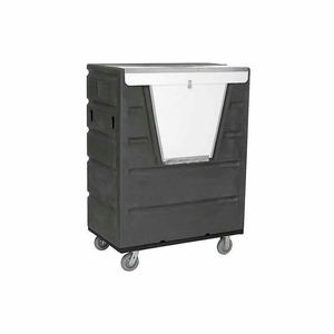 HOPPER FRONT PLASTIC SECURITY BULK TRUCK, 43 CU. FT., GRAY by Quality Industries LLC HOPPER FRONT PLASTIC SECURITY BULK TRUCK, 43 CU. FT., GRAY by Quality Industries LLC