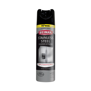 STAINLESS STEEL CLEANER AND POLISH, 17 OZ AEROSOL SPRAY by Weiman STAINLESS STEEL CLEANER AND POLISH, 17 OZ AEROSOL SPRAY by Weiman