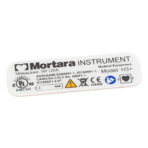BACK LABEL by Mortara Instrument, Inc