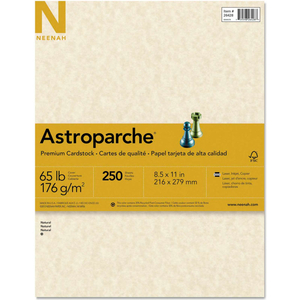 ASTROPARCHE SPECIALTY CARD STOCK, 8-1/2" X 11", NATURAL, 250/PACK by Neenah