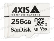AXIS SURVEILLANCE, FLASH MEMORY CARD (MICROSDXC TO SD ADAPTER INCLUDED), 256 GB, VIDEO CLASS V30 / UHS CLASS 3 / CLASS10, MICROSDXC, WHITE, by Axis Communications Inc AXIS SURVEILLANCE, FLASH MEMORY CARD (MICROSDXC TO SD ADAPTER INCLUDED), 256 GB, VIDEO CLASS V30 / UHS CLASS 3 / CLASS10, MICROSDXC, WHITE, by Axis Communications Inc