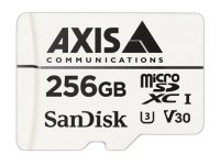 AXIS SURVEILLANCE, FLASH MEMORY CARD (MICROSDXC TO SD ADAPTER INCLUDED), 256 GB, VIDEO CLASS V30 / UHS CLASS 3 / CLASS10, MICROSDXC, WHITE,  by Axis Communications Inc