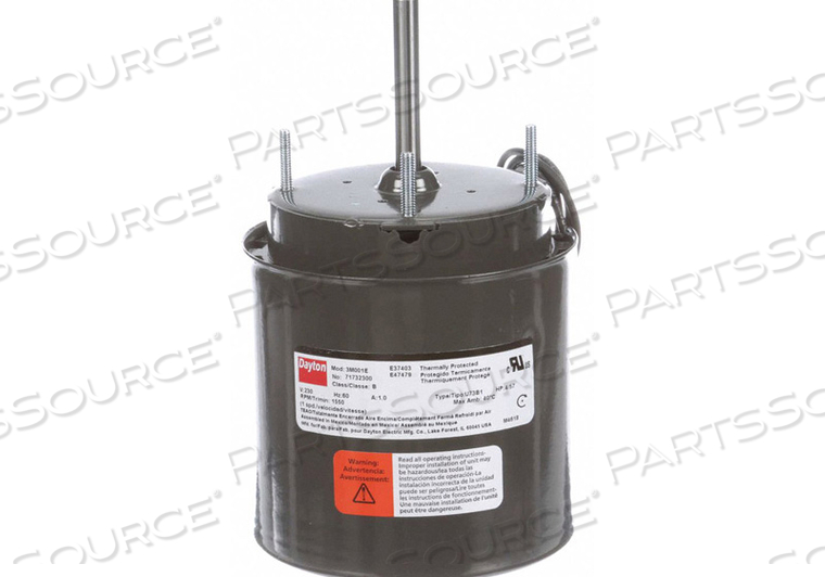 HVAC MOTOR 1/20 HP 1550 RPM 230V 3.3 by DAYTON ELECTRIC MANUFACTURING CO HVAC MOTOR 1/20 HP 1550 RPM 230V 3.3 by DAYTON ELECTRIC MANUFACTURING CO