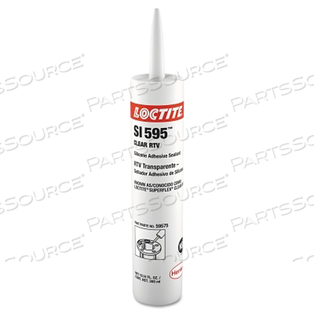 SUPERFLEX RTV, SILICONE ADHESIVE SEALANT, 300 ML CARTRIDGE, CLEAR by Loctite Brand SUPERFLEX RTV, SILICONE ADHESIVE SEALANT, 300 ML CARTRIDGE, CLEAR by Loctite Brand