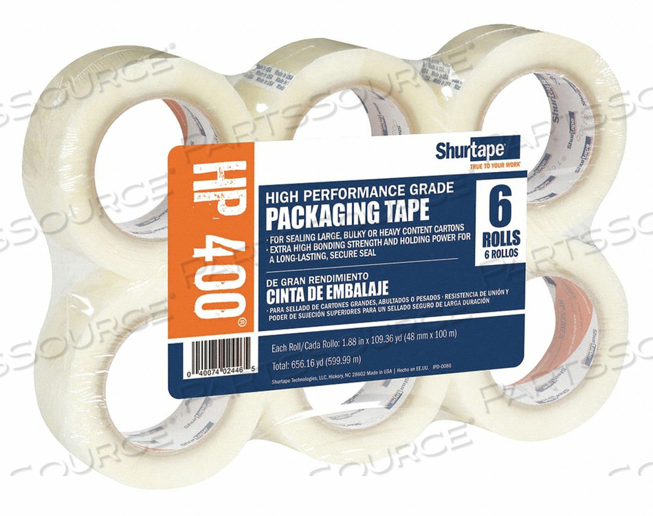 PACKAGING TAPE 48MM W 100M L PK6 by Shurtape