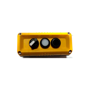 T.E.R., VICTOR WALL MNT. CONTROL STATION, YELLOW, 3 HOLE, 3 POS. SELECTOR+2 FUNCT. by Springer Controls Co. Inc