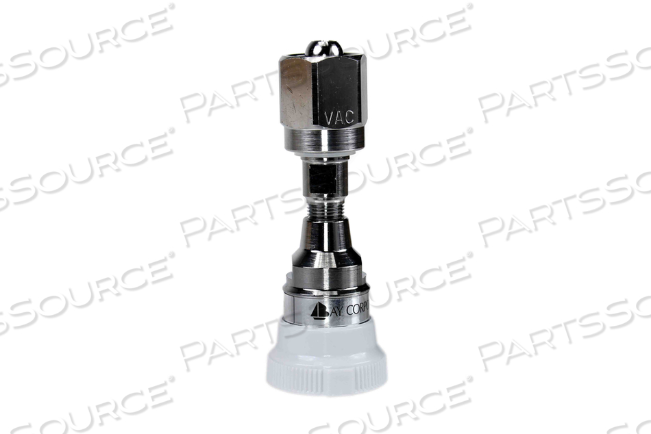 QUICK CONNECT COUPLER, DISS FEMALE HEX NUT AND NIPPLE, VACUUM, WHITE by Bay Corporation