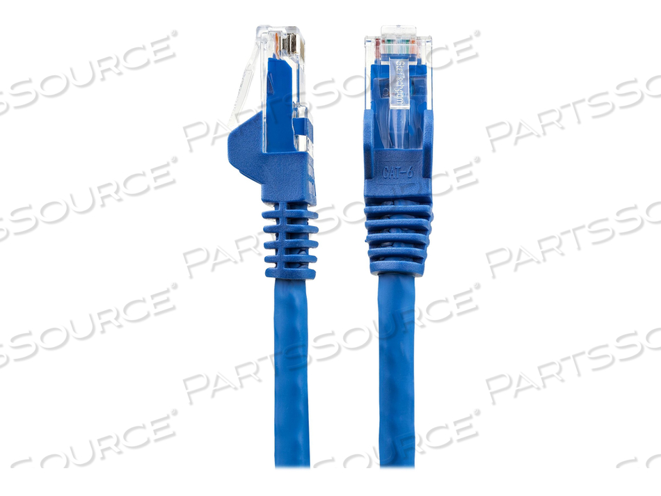15FT (4.6M) LSZH CAT6 ETHERNET CABLE, 10 GIGABIT SNAGLESS RJ45 100W POE PATCH CORD, CAT 6 10GBE UTP NETWORK CABLE W/STRAIN RELIEF, BLUE/FLUK by StarTech.com Ltd.
