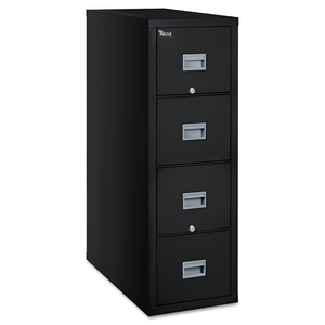 PATRIOT BY FIREKING INSULATED FIRE FILE, 1-HOUR FIRE PROTECTION, 4 LEGAL-SIZE FILE DRAWERS, BLACK, 20.75" X 31.63" X 52.75" by Fire King