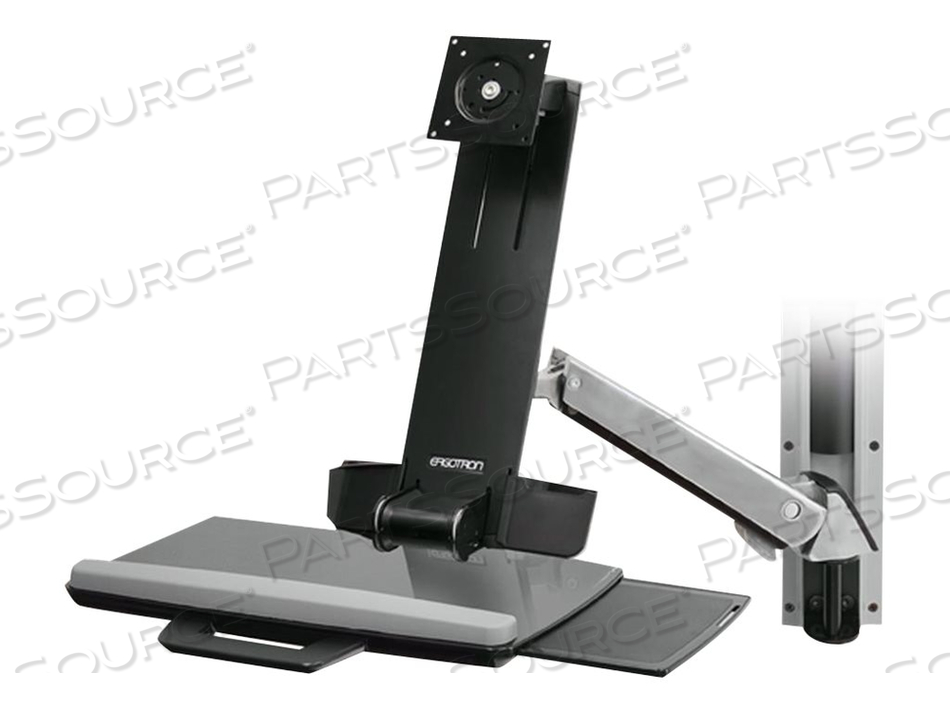 STYLEVIEW SIT-STAND COMBO ARM (POLISHED ALUMINUM) by Ergotron, Inc.