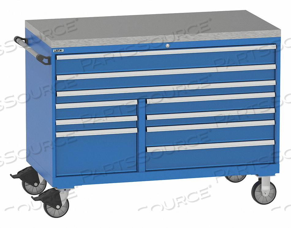 MOD DRWR CAB 42 H 10 DRWR BRIGHT BLUE by Lista MOD DRWR CAB 42 H 10 DRWR BRIGHT BLUE by Lista