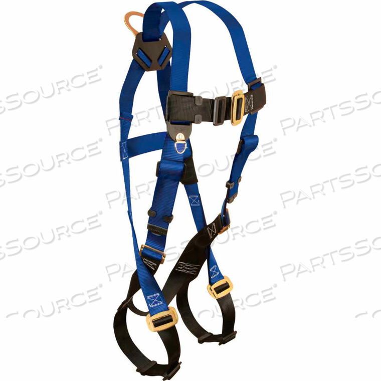 CONTRACTOR 1-D FULL BODY HARNESS, 1 BACK D-RING, SIZE UNIFIT by Falltech CONTRACTOR 1-D FULL BODY HARNESS, 1 BACK D-RING, SIZE UNIFIT by Falltech