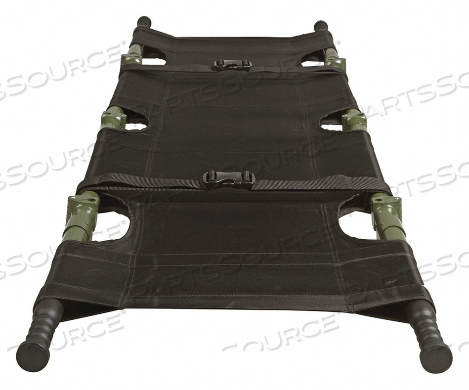 FOLDING STRETCHER BLACK/GREEN 84-1/2 H by North American Rescue