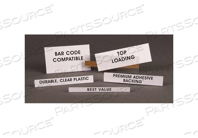 LABEL HOLDER ECON STRIPS 1/2INX6IN PK50 by Aigner Index