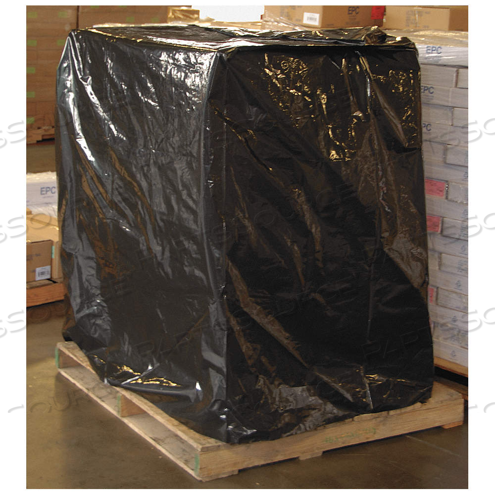 PALLET COVER, 3 MIL THICK, BLACK, 51 IN WD, 49 IN DP, 73 IN LG by Approved Vendor PALLET COVER, 3 MIL THICK, BLACK, 51 IN WD, 49 IN DP, 73 IN LG by Approved Vendor